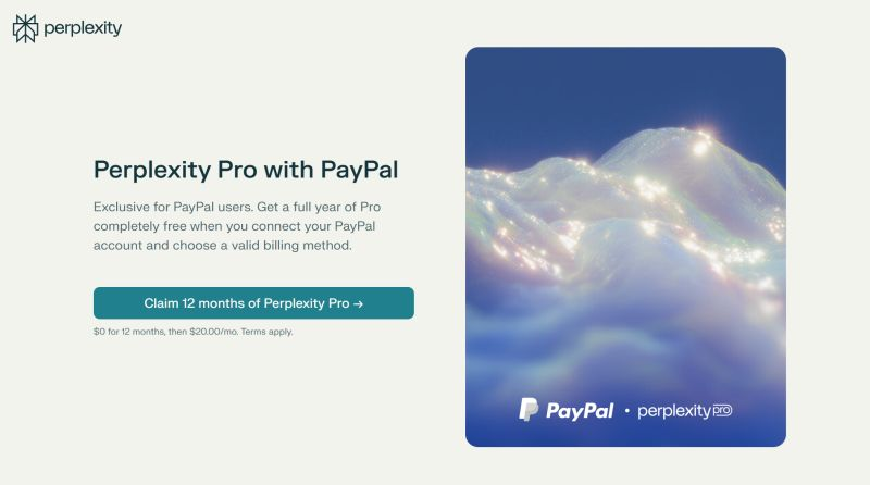 Perplexity 12 Month Free