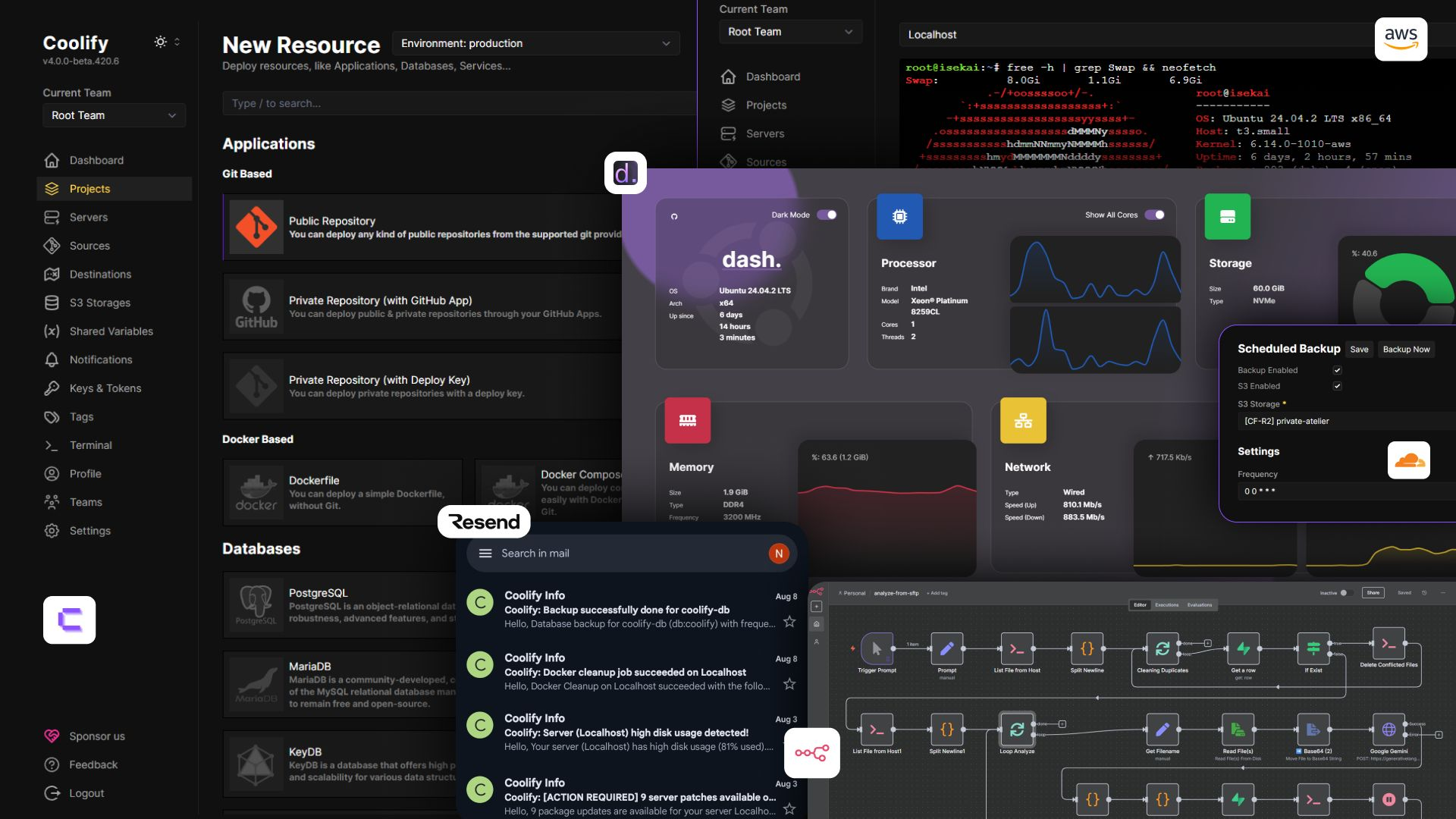 ☔ Setup Personal Mini Server dengan Coolify